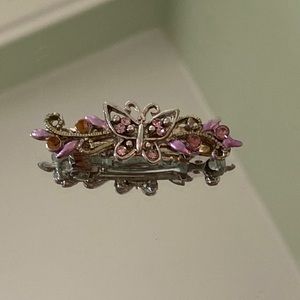 Silver Butterfly Clip